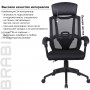 Кресло офисное BRABIX Nexus ER-401, с подголовником, черное, 531835