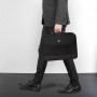 Сумка деловая BRAUBERG Profi, 30х40х7 см, отделение для планшета и ноутбука 15,6, ткань, черная, 240441