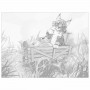 Холст на картоне с контуром BRAUBERG ART CLASSIC КОТ, 30х40 см, грунтованный, хлопок, 191549