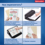 Обложки пластиковые для переплета БОЛЬШОЙ ФОРМАТ А3, КОМПЛЕКТ 100 шт., 150 мкм, прозрачные, BRAUBERG, 532157