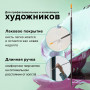 Кисть художественная профессиональная BRAUBERG ART CLASSIC, синтетика жесткая, овальная, № 6, длинная ручка, 200679