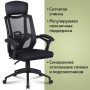 Кресло офисное BRABIX Nexus ER-401, с подголовником, черное, 531835