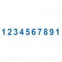 Нумератор металлический 10-разрядный, оттиск 47х5 мм, синий, TRODAT 55510, 75878