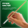 Кисти BRAUBERG, набор 5 шт. (беличья круглая № 1, 2, 3, 4, 5), блистер, 200217