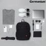Рюкзак GERMANIUM S-06 универсальный, с отделением для ноутбука, уплотненная спинка, черный, 44х30х14 см, 226956