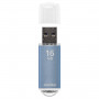 Флеш-диск 16 GB, SMARTBUY V-Cut, USB 2.0, металлический корпус, синий, SB16GBVC-B
