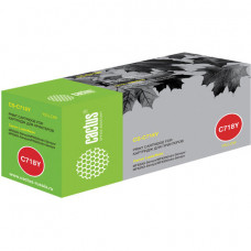 Картридж лазерный CACTUS (CS-C718Y) для CANON LBP-7200Cdn/MF8330Cdn/8350Cdn, желтый, ресурс 3400 стр.