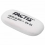 Ластик FACTIS OV 24 (Испания), 49х24х9 мм, белый, овальный, мягкий, синтетический каучук, CMFOV24