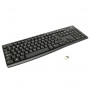 Клавиатура беспроводная LOGITECH K270, 104 клавиши + 8 дополнительных клавиш, мультимедийная, черная, 920-003757