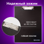 Доска-планшет BRAUBERG Contract сверхпрочная с прижимом А4 (313х225 мм), пластик, 1,5 мм, ЧЕРНАЯ, 223491