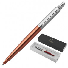 Ручка шариковая PARKER Jotter Core Chelsea Orange CT, корпус оранжевый, хромированные детали, синяя, 1953189