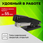 Степлер №24/6, 26/6 металлический STAFF Manager, до 20 листов, черный, 224627