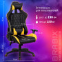Кресло компьютерное BRABIX GT Master GM-110, две подушки, экокожа, черное/желтое, 531927