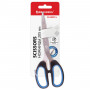 Ножницы BRAUBERG Classic+, 205 мм, классической формы, резиновые вставки, черно-синие, 236449