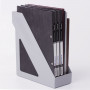 Лоток вертикальный для бумаг BRAUBERG Basic, 265х100х285 мм, серый, 237010