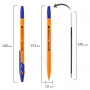 Ручка шариковая BRAUBERG ULTRA ORANGE, СИНЯЯ, узел 0,7 мм, чернила ГЕРМАНИЯ, наконечник ШВЕЙЦАРИЯ, 143562