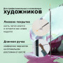 Кисть художественная профессиональная BRAUBERG ART CLASSIC, синтетика жесткая, плоская, № 2, длинная ручка, 200663