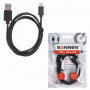 Кабель USB 2.0-micro USB, 1 м, SONNEN Economy, медь, для передачи данных и зарядки, черный, 513115