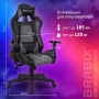 Кресло компьютерное BRABIX GT Racer GM-100, две подушки, экокожа, черное/серое, 531926