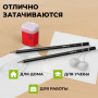 Карандаши чернографитные STAFF, НАБОР 6 шт., 2H-2B, без резинки, черный корпус, заточенные, 181254
