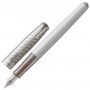 Ручка перьевая PARKER Sonnet Premium Metal&Pearl Lacquer CT, корпус жемчужный лак, палладиевые детали, черная, 1931547