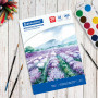Папка для акварели БОЛЬШОГО ФОРМАТА А3, 20 л., 200 г/м2, 297х420 мм, BRAUBERG ART CLASSIC, Долина, 122908