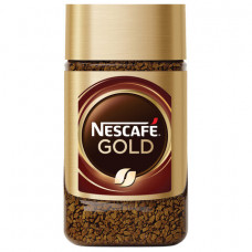 Кофе молотый в растворимом NESCAFE (Нескафе) Gold, сублимированный, 47,5 г, стеклянная банка, 12135509