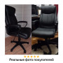 Кресло офисное BRABIX Enter EX-511, экокожа, черное, 530859