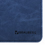Планинг настольный недатированный (305x140 мм) BRAUBERG Status, под кожу, 60 л., темно-синий, 113373