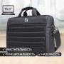 Сумка деловая BRAUBERG Patrol, 29х41х6 см, отделение для планшета и ноутбука 15,6, ткань, черная, 240504