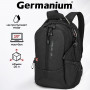 Рюкзак GERMANIUM S-02 универсальный, с отделением для ноутбука, усиленная ручка, черный, 47х31х16 см, 226948