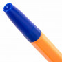 Ручка шариковая BRAUBERG ORANGE Line, СИНЯЯ, корпус оранжевый, узел 1 мм, линия письма 0,5 мм, 143331