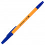 Ручка шариковая BRAUBERG ORANGE Line, СИНЯЯ, корпус оранжевый, узел 1 мм, линия письма 0,5 мм, 143331