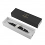 Ручка шариковая PARKER IM Core Black Lacquer CT, корпус черный глянцевый лак, хромированные детали, синяя, 1931665