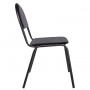 Стул для посетителей Серна, черный каркас, кожзаменитель черный, СМ 7/22 К-01