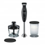 Блендер погружной BOSCH MSM2620B, 600 Вт, 1 скорость, измельчитель 0,7 л, черный
