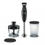 Блендер погружной BOSCH MSM2620B, 600 Вт, 1 скорость, измельчитель 0,7 л, черный