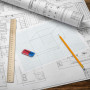 Ластик BRAUBERG Assistant 80, 41х14х8 мм, красно-синий, прямоугольный, скошенные края, термопластичная резина, 221034