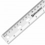 Линейка пластиковая 30 см, BRAUBERG Crystal, прозрачная, 210284