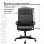 Кресло офисное BRABIX Quadro EX-524, компактная упаковка, экокожа, черное, 532104