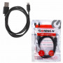 Кабель USB 2.0-Lightning, 1 м, SONNEN Economy, медь, для передачи данных и зарядки iPhone/iPad, 513116