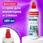 Чистящая жидкость-спрей BRAUBERG для LCD (ЖК)-мониторов и оптики, 250 мл, 510120