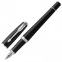 Ручка перьевая PARKER Urban Core Muted Black CT, корпус черный матовый лак, хромированные детали, синяя, 1931592