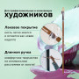 Кисть художественная профессиональная BRAUBERG ART CLASSIC, щетина, овальная, № 12, длинная ручка, 200732