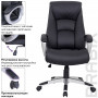 Кресло офисное BRABIX Grand EX-500, натуральная кожа, черное, 530861