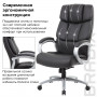 Кресло офисное BRABIX PREMIUM Blocks HD-008, НАГРУЗКА до 200 кг, экокожа, серое, 531944