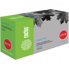 Картридж лазерный CACTUS (CS-C711C) для CANON LBP-5300, голубой, ресурс 6000 стр.