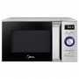 Микроволновая печь MIDEA AM820NN1-S объем 20 л, мощность 800 Вт, механическое управление, серебристая