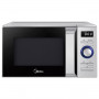 Микроволновая печь MIDEA AM820NN1-S объем 20 л, мощность 800 Вт, механическое управление, серебристая