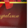 Папка адресная ламинированная ПОЗДРАВЛЯЕМ!, формат А4, розы, индивидуальная упаковка, STAFF Profit, 129585